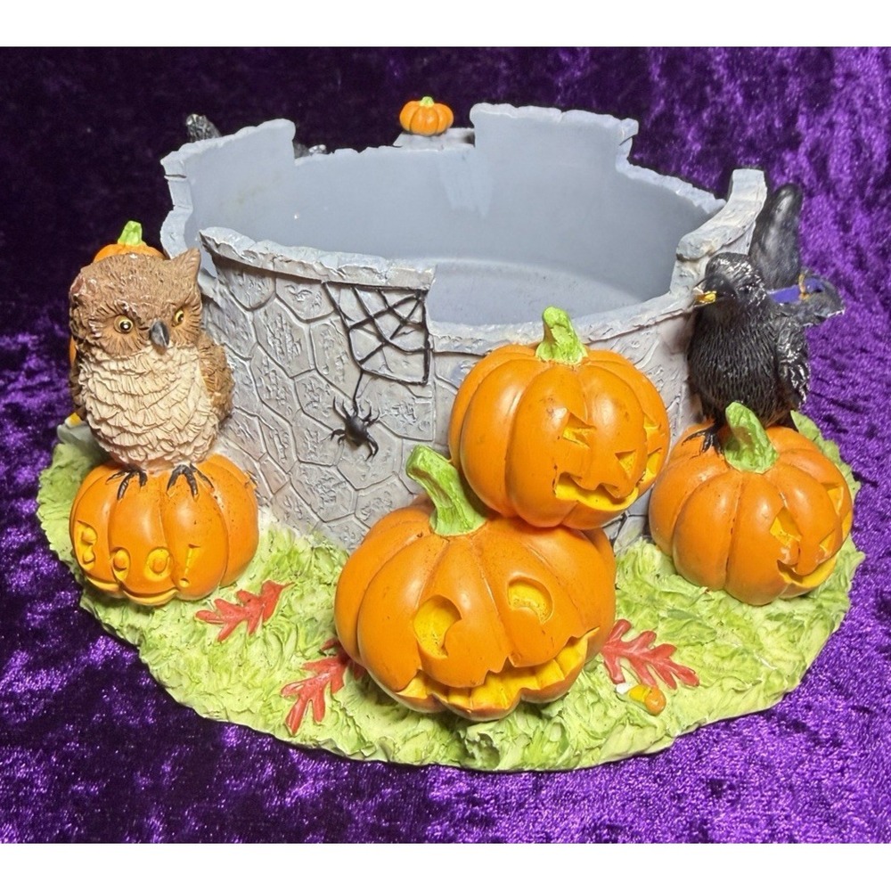 White Barn Candle Co Candle Holder Happy Haunting Halloween Autumn Decor Spooky - Picture 5 of 12